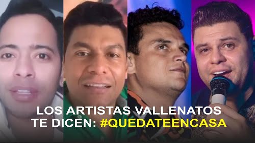 Invitación de artistas vallenatos: #Quedateencasa