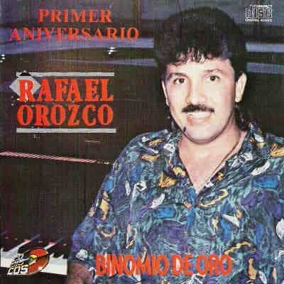 Carátula del álbum Primer aniversario de Rafael Orozco
